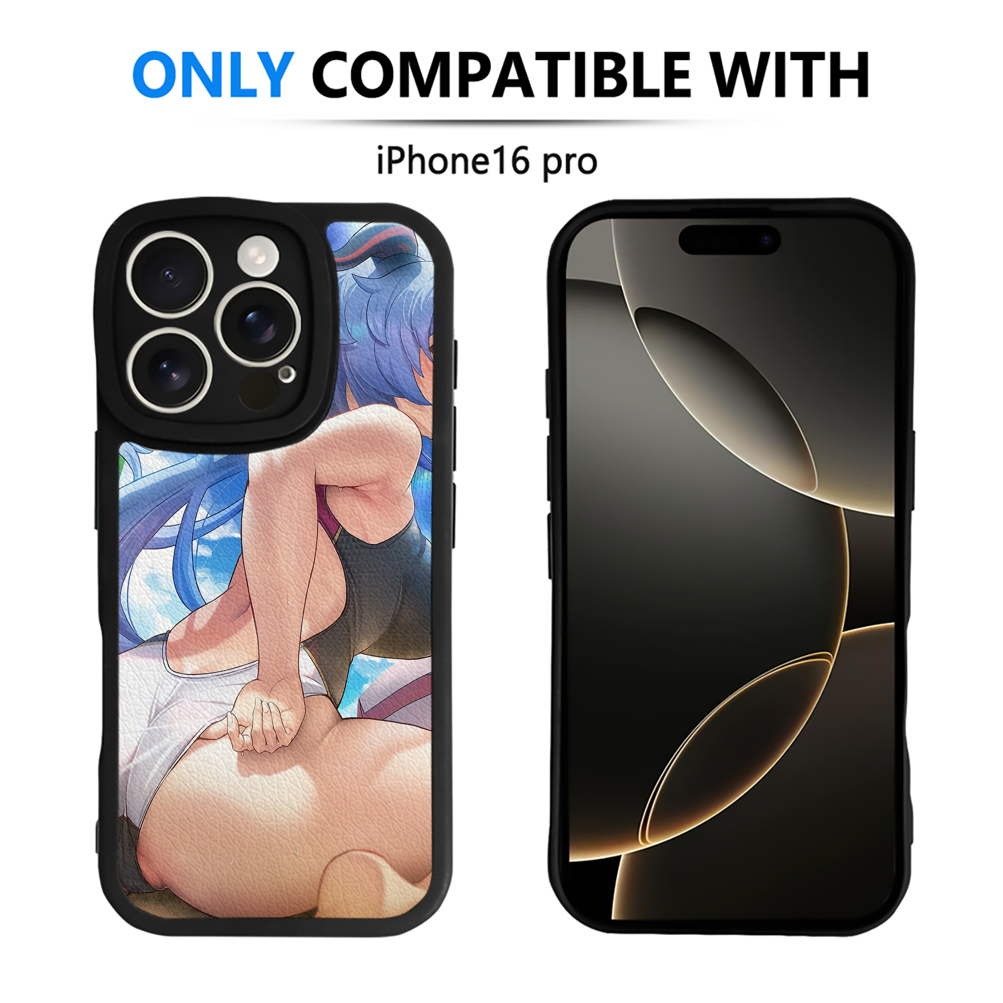 げんし神 genshin 【iPhone 16シリーズ対応】シリコンスマホケース（レザー調） 材質：シリコン